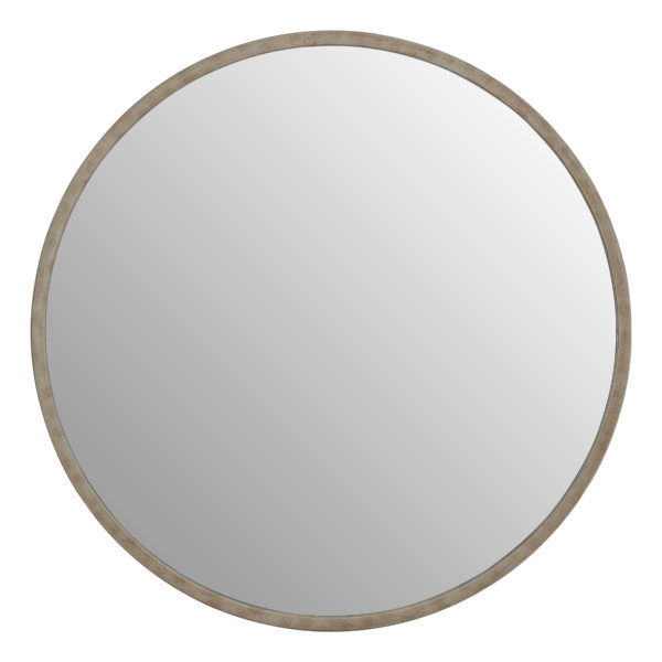 Antique Silver Round Mirror