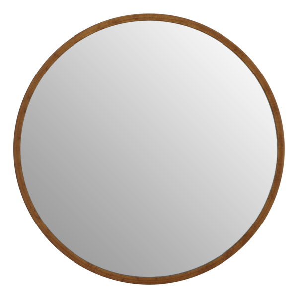 Antique Brass Round Mirror
